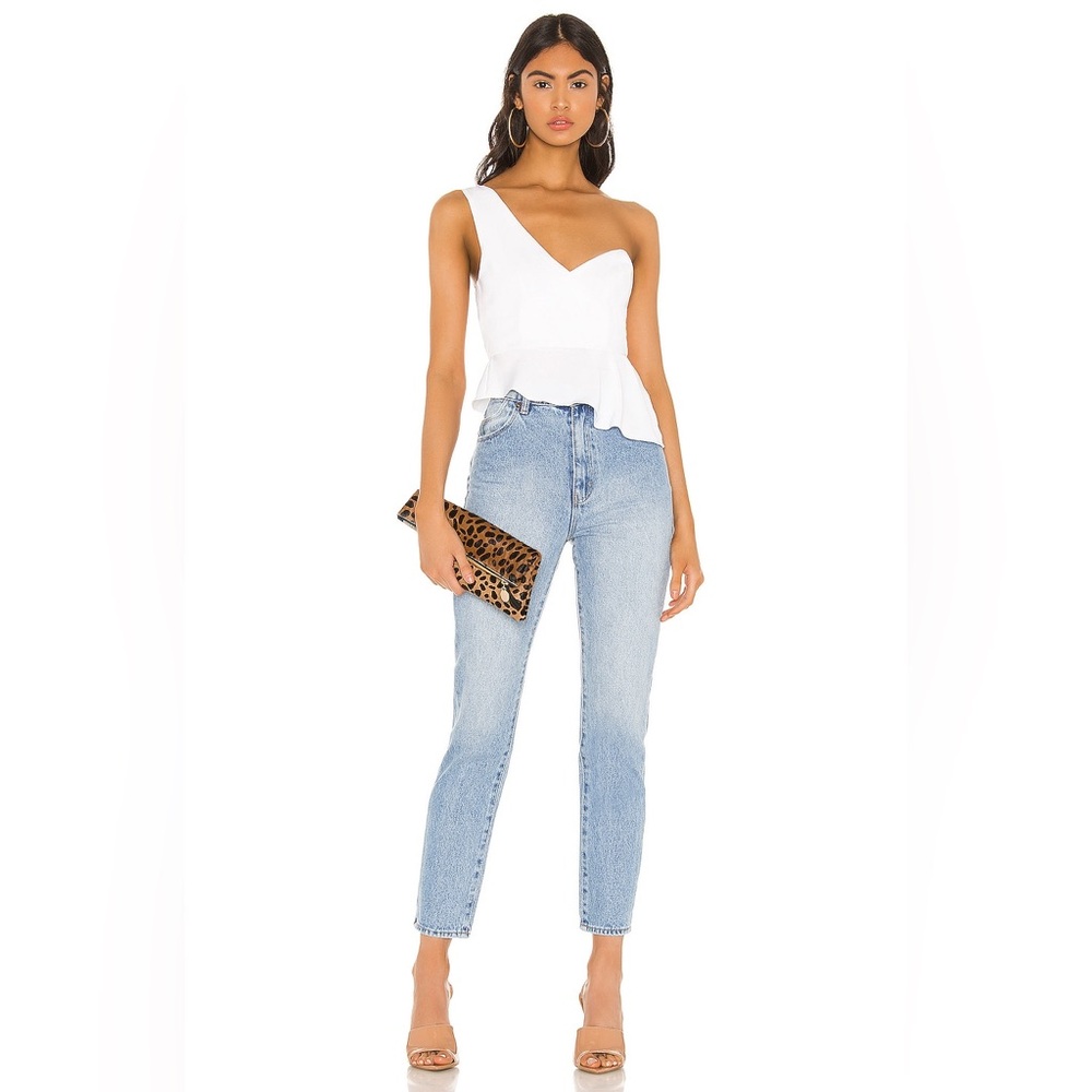 superdown Karlie One Shoulder Top in White from Revolve